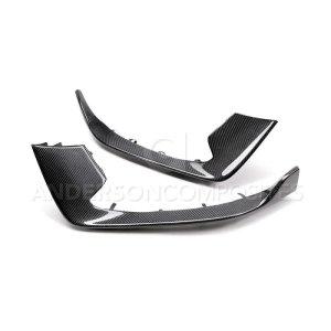 Ford Mustang Bumper Insert - Front - Anderson Composites - 3K, 2X2 Twill Weave - Carbon Fiber - `15-`20